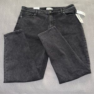 NWT Black Plus Size 14 True Craft Mom Jeans